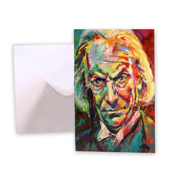 Dr Who 1 William Hartnell Greeting Card